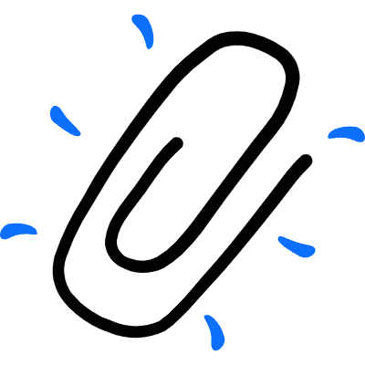 Link Paperclip Icon from Freehand Duotone Set