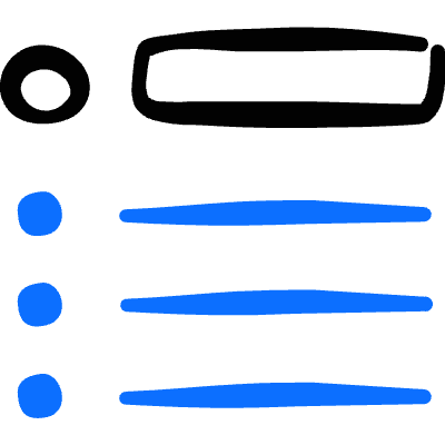 Lists Header Bullets Icon from Freehand Duotone Set