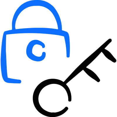 Lock Key 1 Icon from Freehand Duotone Set