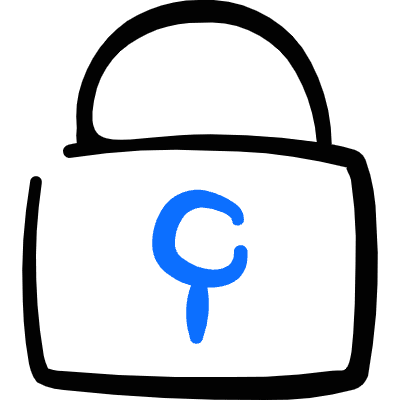 Lock Square Icon from Freehand Duotone Set