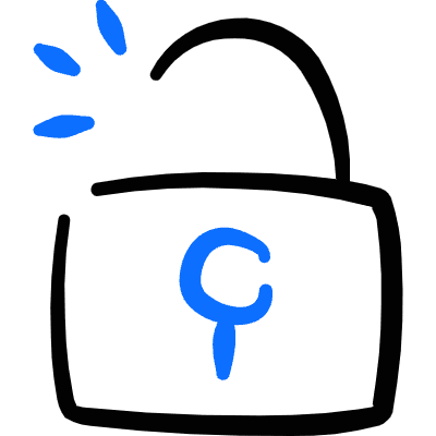 Unlock Square Icon from Freehand Duotone Set