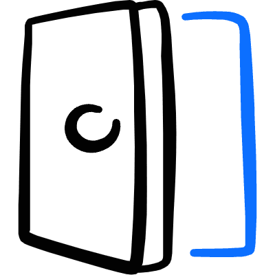 Login Logout Door Icon from Freehand Duotone Set