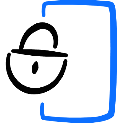 Login Logout Door Lock Icon from Freehand Duotone Set