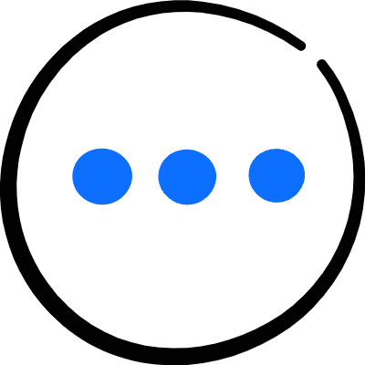 Menu Navigation Horizontal Circle Icon from Freehand Duotone Set