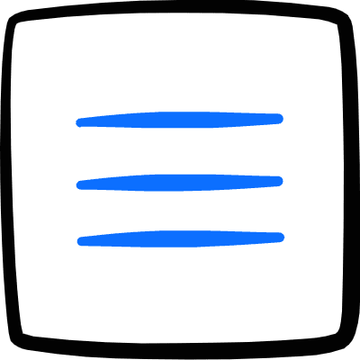 Menu Navigation Square Icon from Freehand Duotone Set