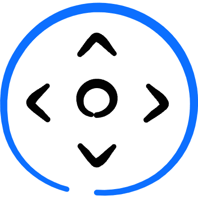Move Cursor Direction Circle Icon from Freehand Duotone Set
