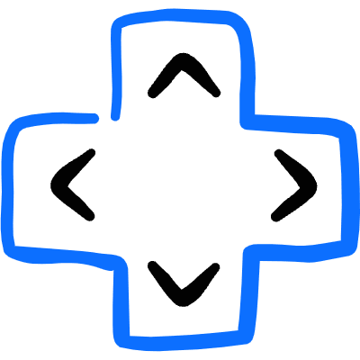 Move Direction Button Controller Icon from Freehand Duotone Set