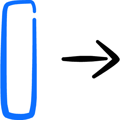 Move Rectangle Left Icon from Freehand Duotone Set