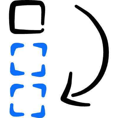 Move To Bottom Icon from Freehand Duotone Set