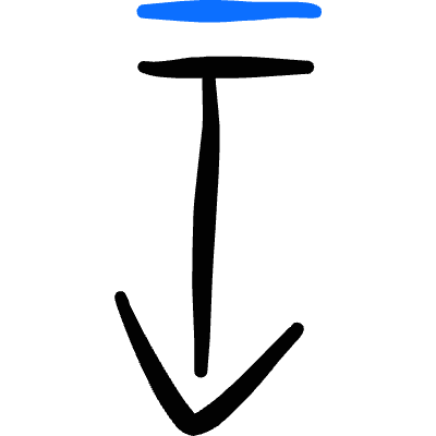 Navigation Arrow Down Icon from Freehand Duotone Set