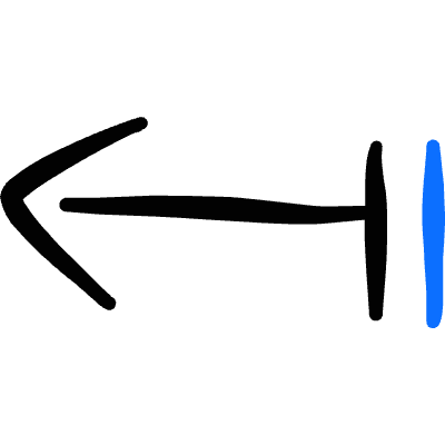 Navigation Arrow Left Icon from Freehand Duotone Set