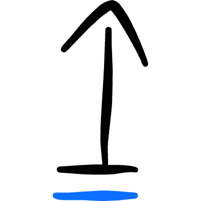 Navigation Arrow Up Icon from Freehand Duotone Set