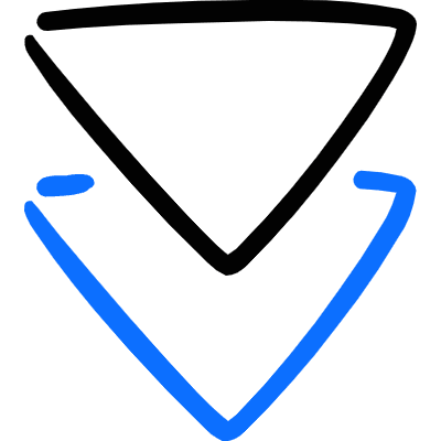 Navigation Double Arrow Down Icon from Freehand Duotone Set