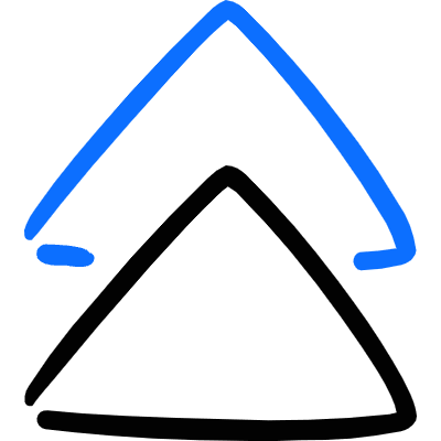 Navigation Double Arrow Up Icon from Freehand Duotone Set
