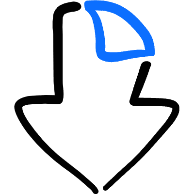 Navigation Page Down Icon from Freehand Duotone Set