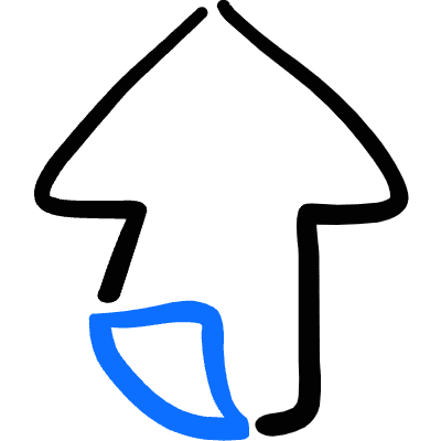 Navigation Page Up Icon from Freehand Duotone Set