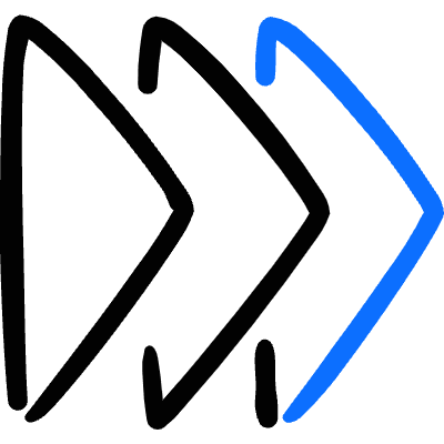 Navigation Triple Arrow Right Icon from Freehand Duotone Set