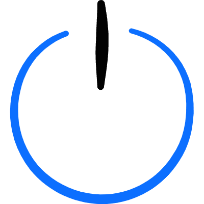 Power Button Icon from Freehand Duotone Set