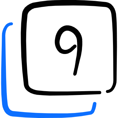 Paginate Filter 9 Icon from Freehand Duotone Set