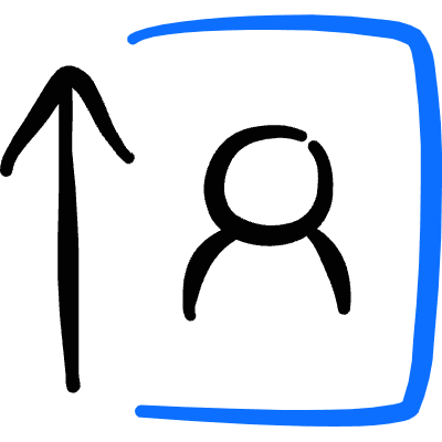Paragraphs Align Image Portrait Icon from Freehand Duotone Set