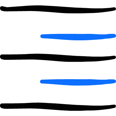 Paragraphs Right Align Icon from Freehand Duotone Set