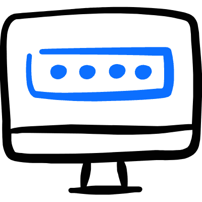 Password Desktop Icon from Freehand Duotone Set