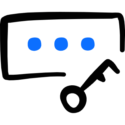 Password Lock Icon from Freehand Duotone Set