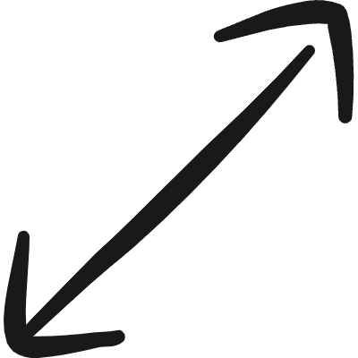 Resize Arrow Diagonal Icon from Freehand Duotone Set
