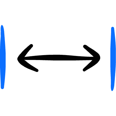 Resize Arrow Expand Horizontal Icon from Freehand Duotone Set