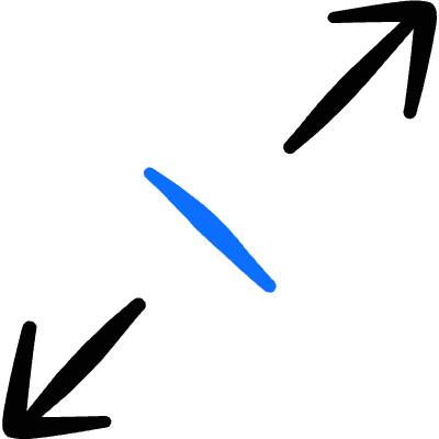 Resize Arrow Lin Diagonal Icon from Freehand Duotone Set