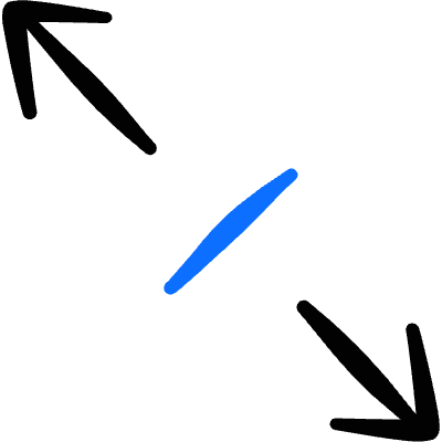 Resize Arrow Line Diagonal 1 Icon from Freehand Duotone Set