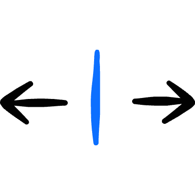 Resize Arrow Line Horizontal 1 Icon from Freehand Duotone Set