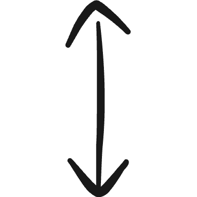Resize Arrow Vertical Icon from Freehand Duotone Set