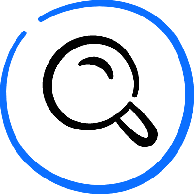 Search Magnifier Circle Icon from Freehand Duotone Set