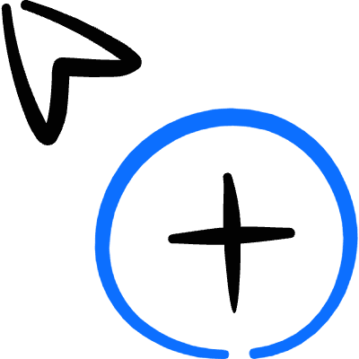 Select Cursor Add Icon from Freehand Duotone Set