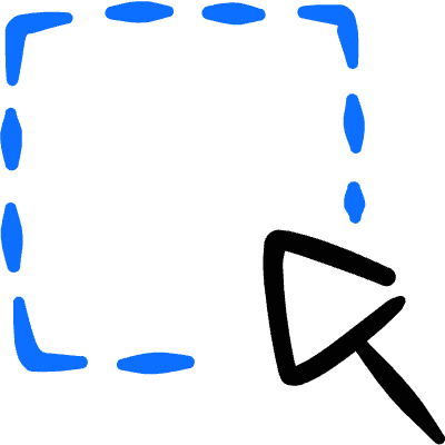 Select Cursor Area 1 Icon from Freehand Duotone Set