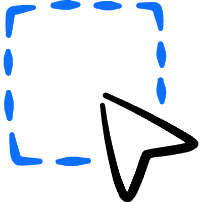 Select Cursor Area 2 Icon from Freehand Duotone Set