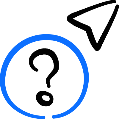 Select Cursor Question Icon from Freehand Duotone Set