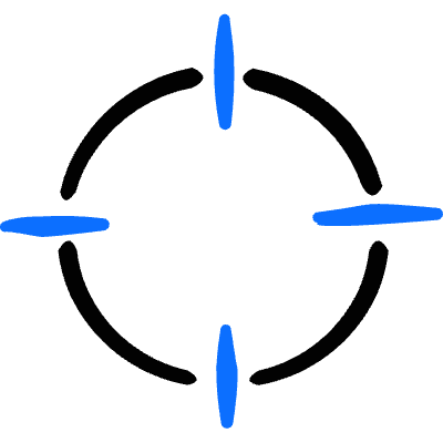 Select Target Crosshair 1 Icon from Freehand Duotone Set