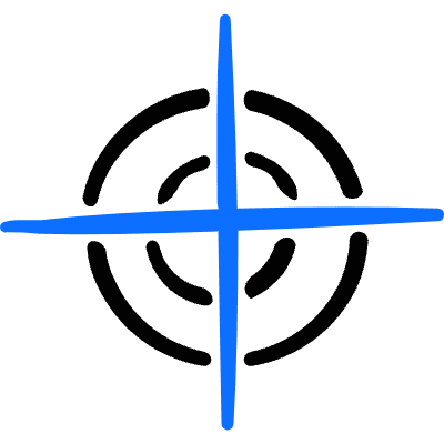 Select Target Crosshair Icon from Freehand Duotone Set