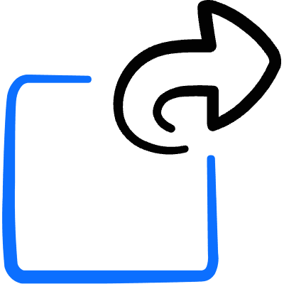 Share Forward 1 Icon from Freehand Duotone Set