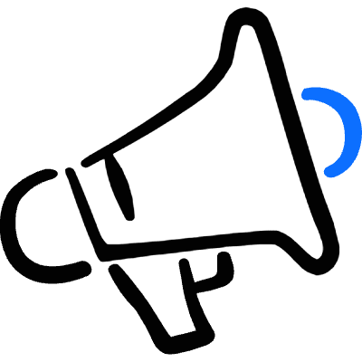 Share Megaphone 1 Icon from Freehand Duotone Set