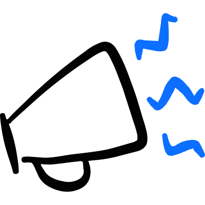 Share Megaphone Icon from Freehand Duotone Set