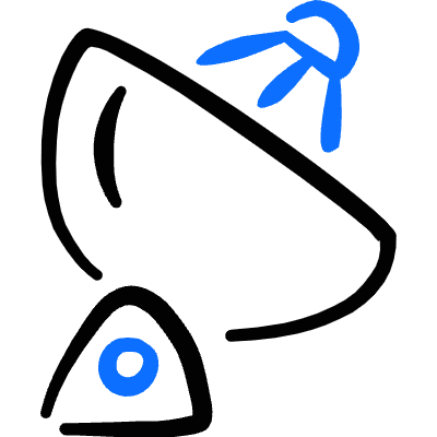 Share Radar Icon from Freehand Duotone Set