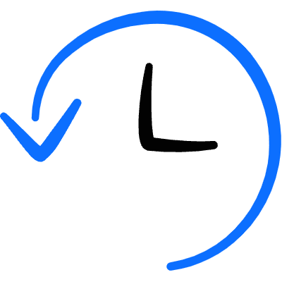 Synchronize Arrow Clock Icon from Freehand Duotone Set