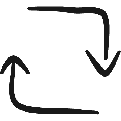 Synchronize Arrows Square 1 Icon from Freehand Duotone Set