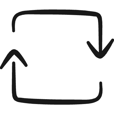 Synchronize Arrows Square 2 Icon from Freehand Duotone Set