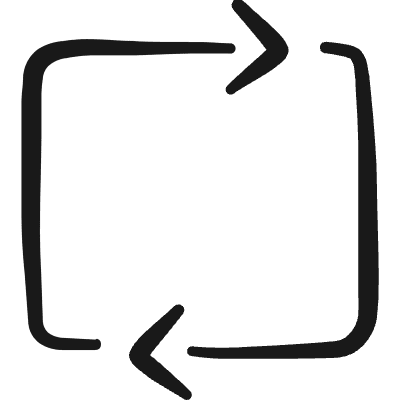Synchronize Arrows Square Icon from Freehand Duotone Set