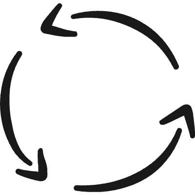Synchronize Arrows Three Icon from Freehand Duotone Set
