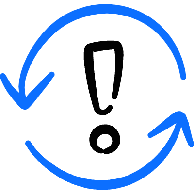 Synchronize Arrows Warning Icon from Freehand Duotone Set